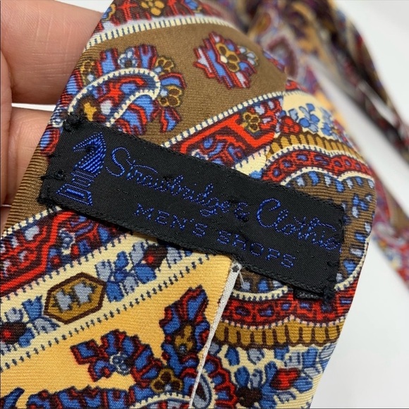 Liberty Of London Vintage Paisley Silk Tie - Picture 4 of 5